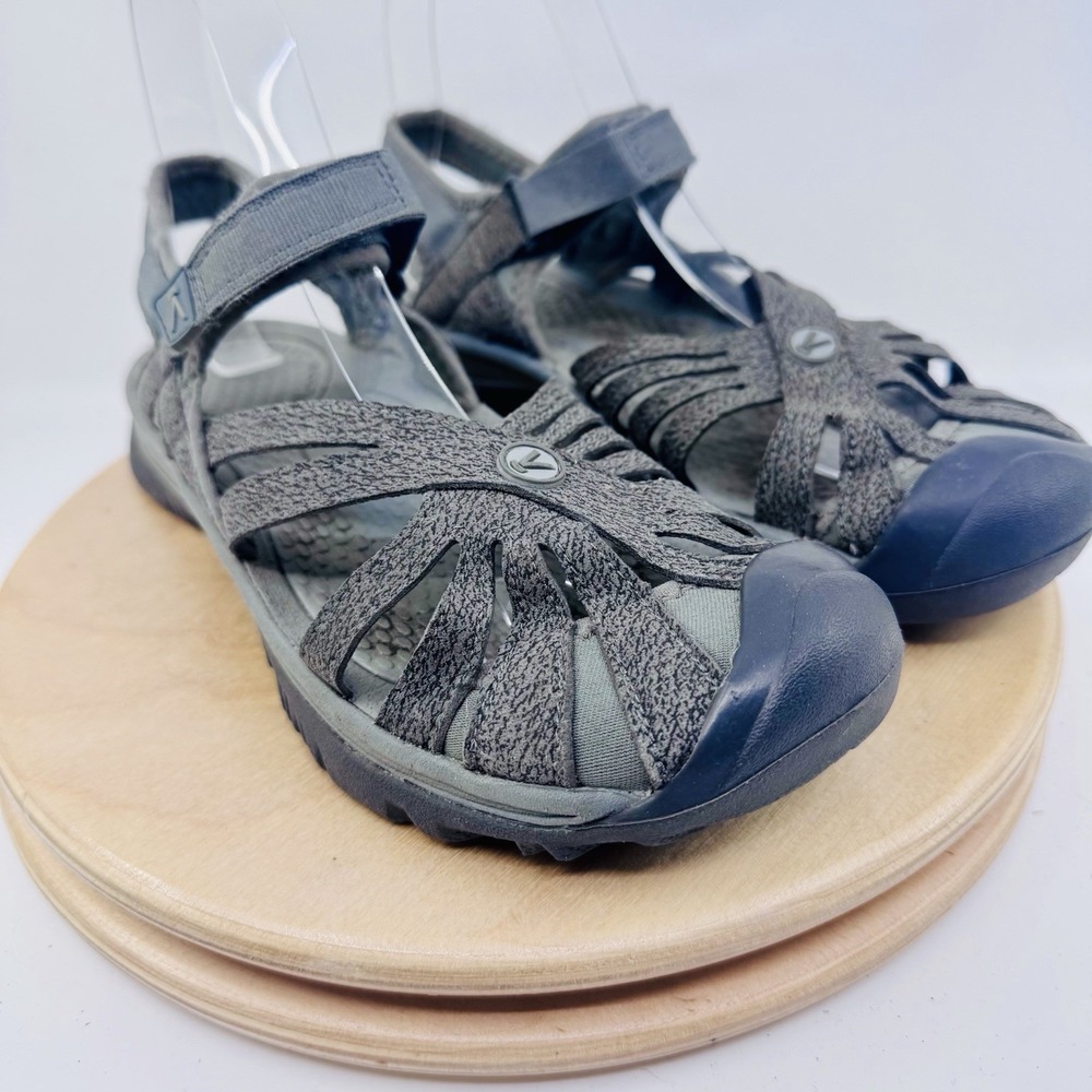 KEEN Rose Mary Jane Shoes Womens 7.5 Gray Closed Toe Strappy Comfort Sandals